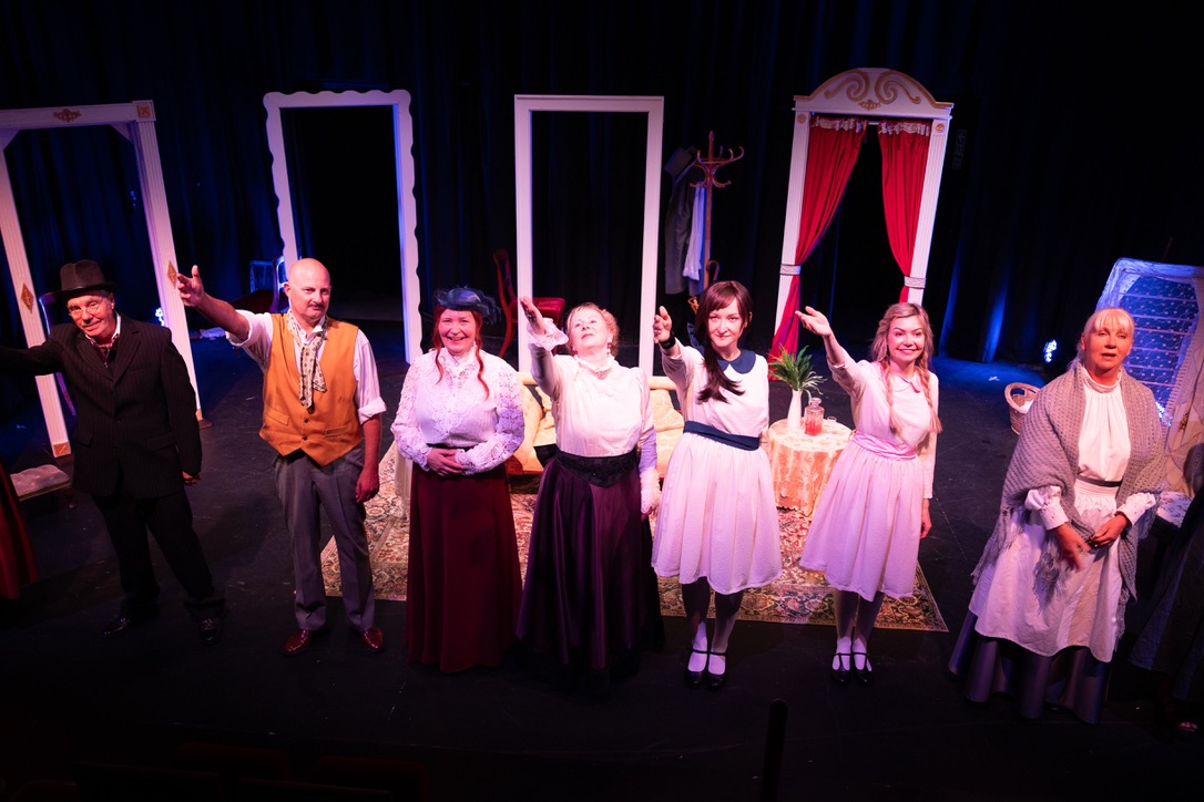 The company of The Morality of Mrs Dulska at the curtain call
