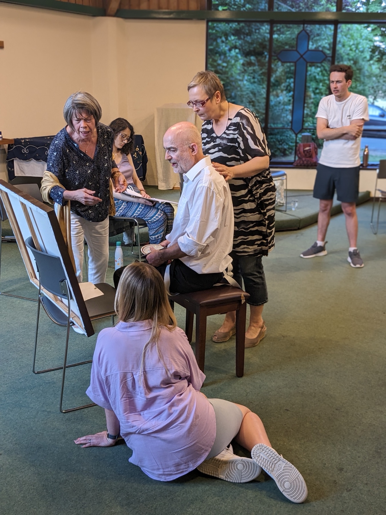 The ensemble building a scene