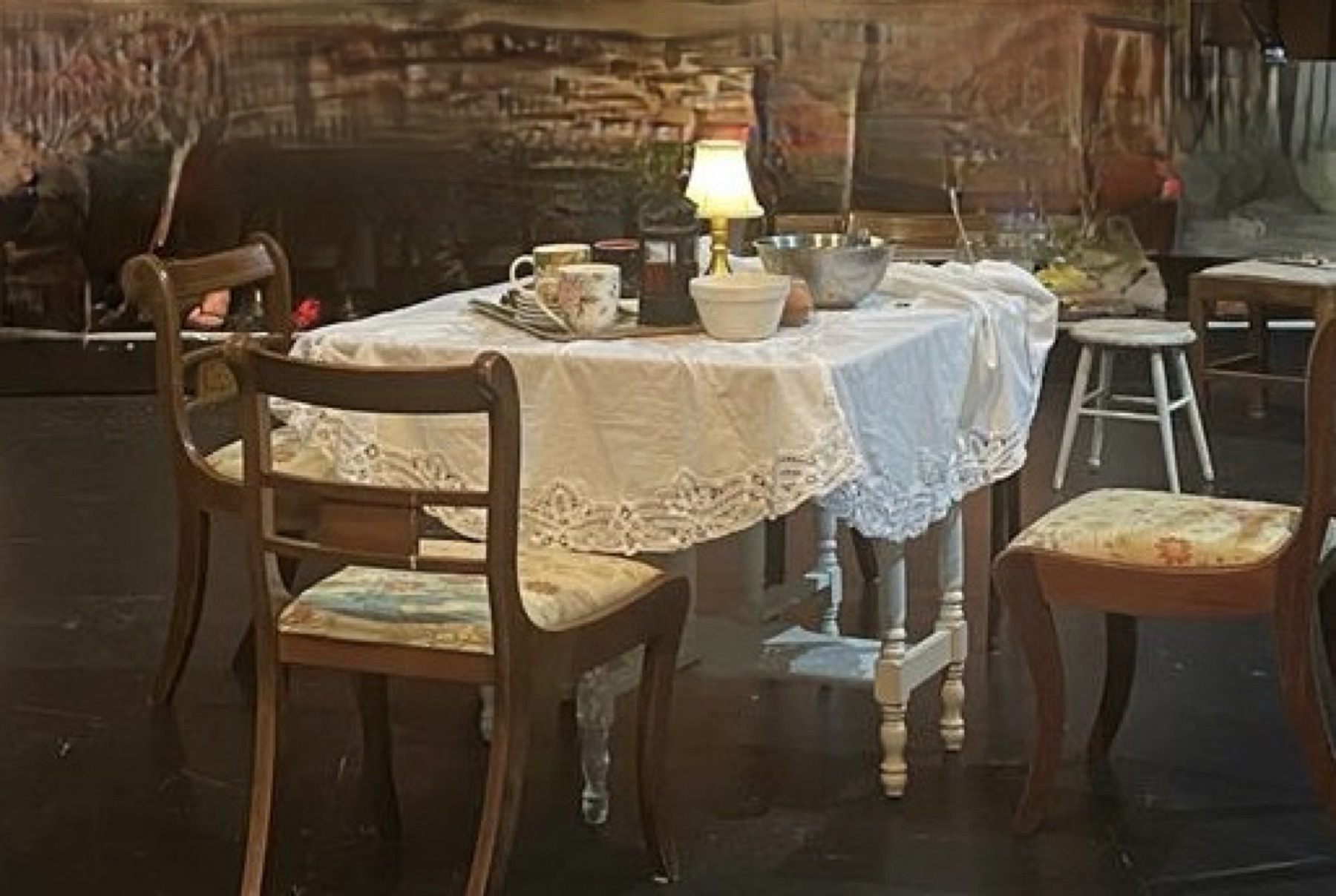 A table waiting on the firstlight stage