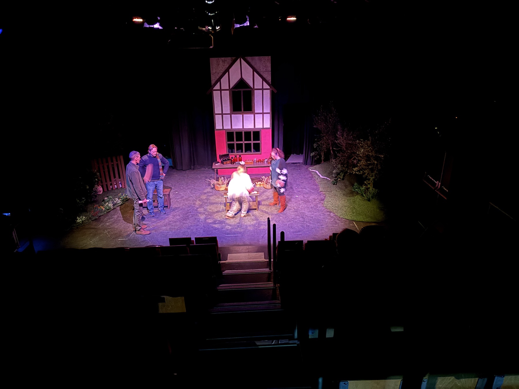 The stage seen from the auditorium